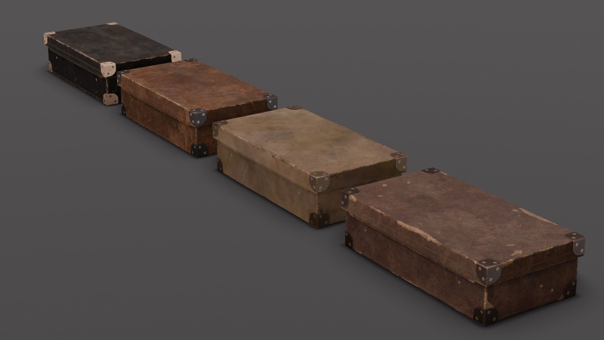 Suitcase Pack 3D Model Low-poly 3D model_15