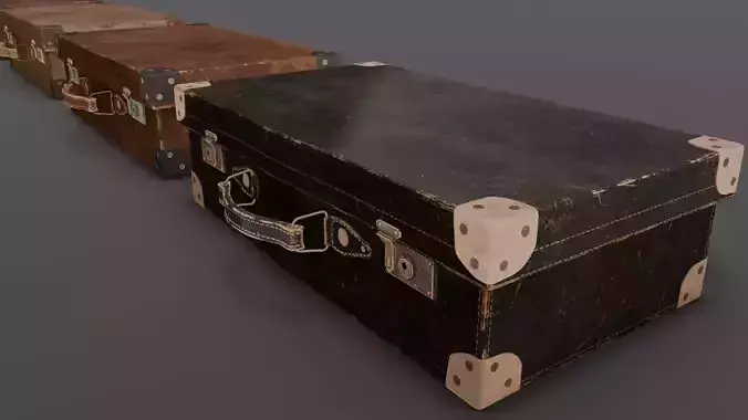 Suitcase Pack 3D Model Low-poly 3D model