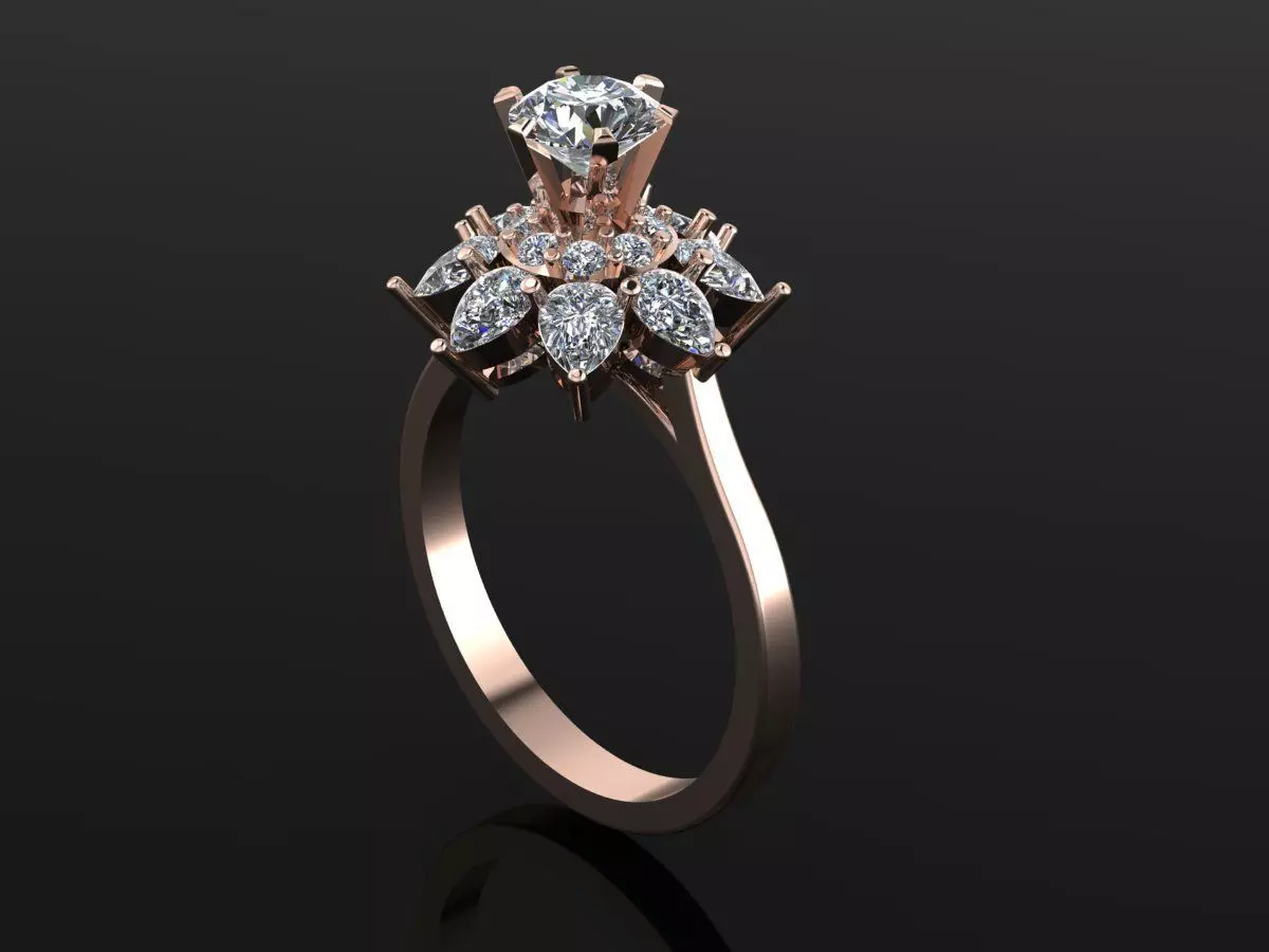 Solitaire Ring Free 3D print model