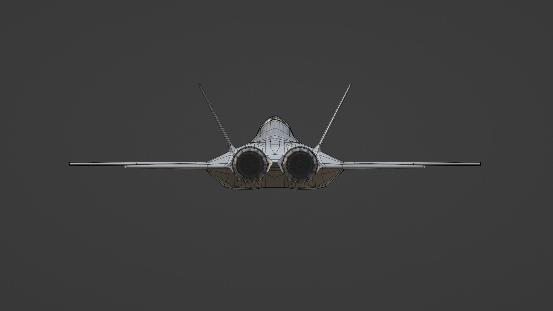 TUSAS KAAN Low-poly 3D model_11