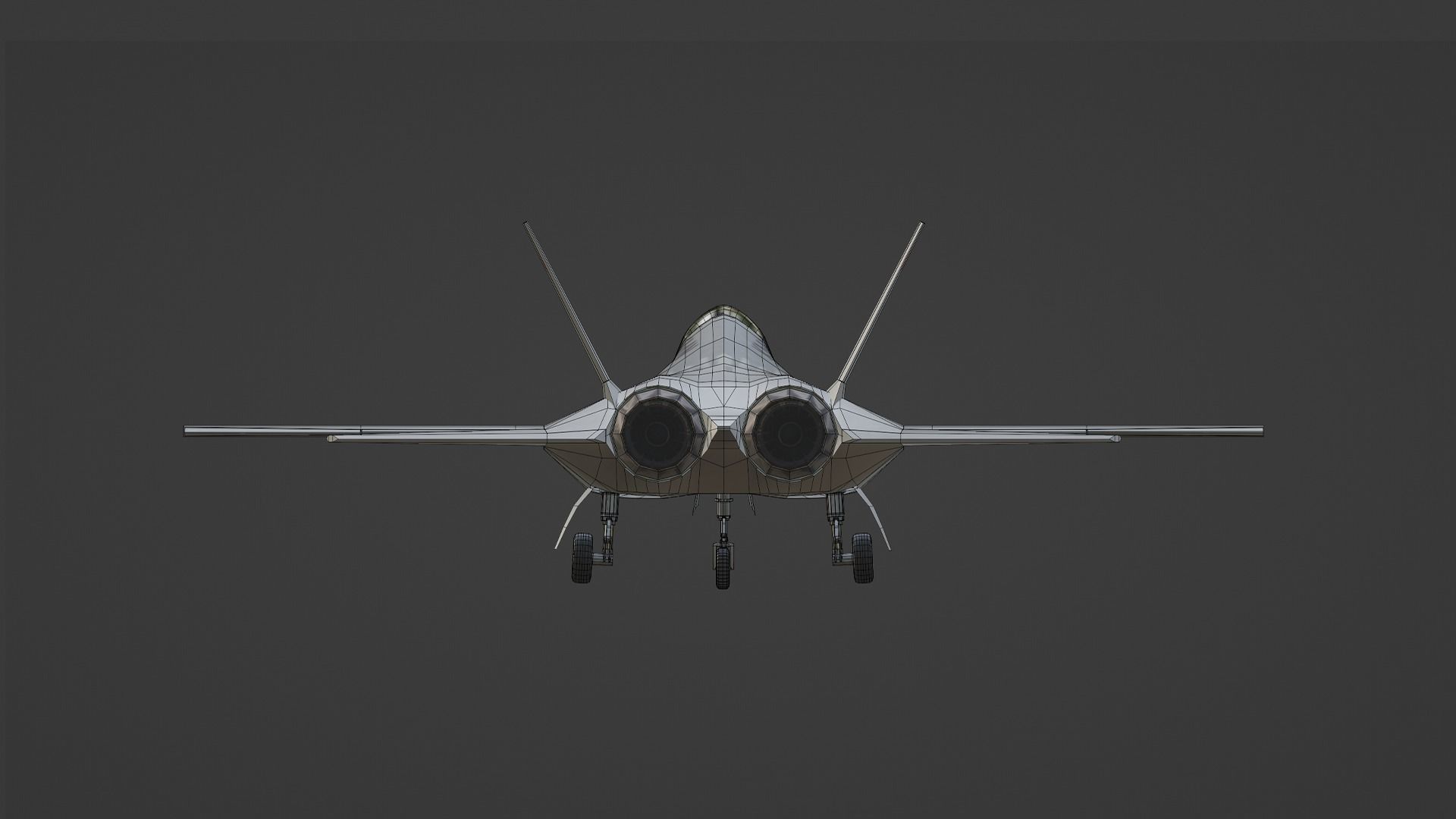 TUSAS KAAN Low-poly 3D model_12