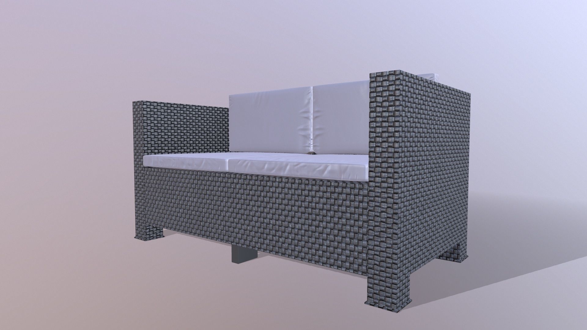 Sofa 2 Seater 3D model_4