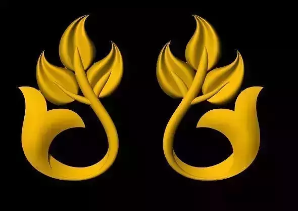 Stud Earrings 3dm file