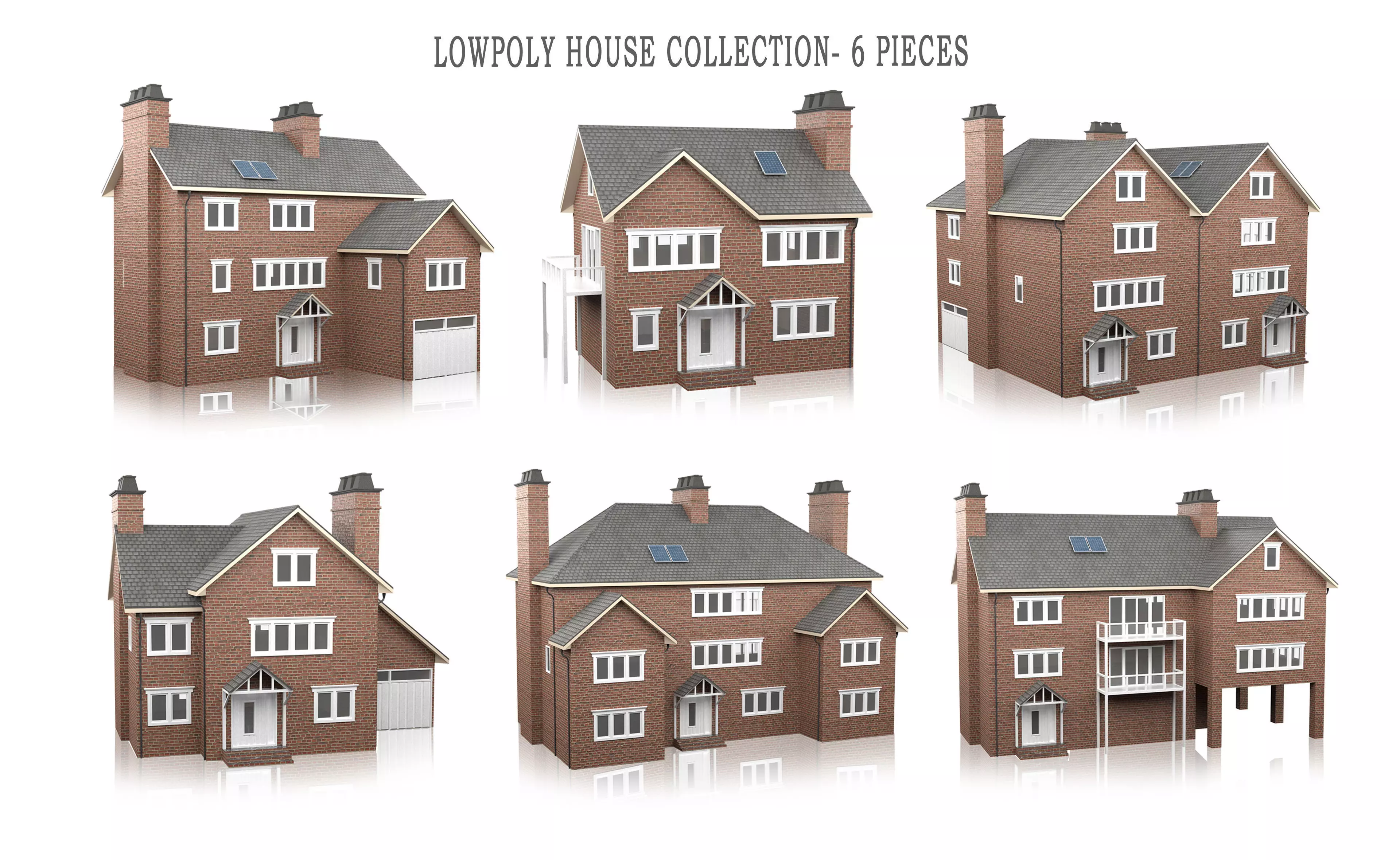 British House Design Collection - 6 Pieces _0