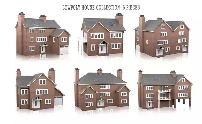 British House Design Collection - 6 Pieces