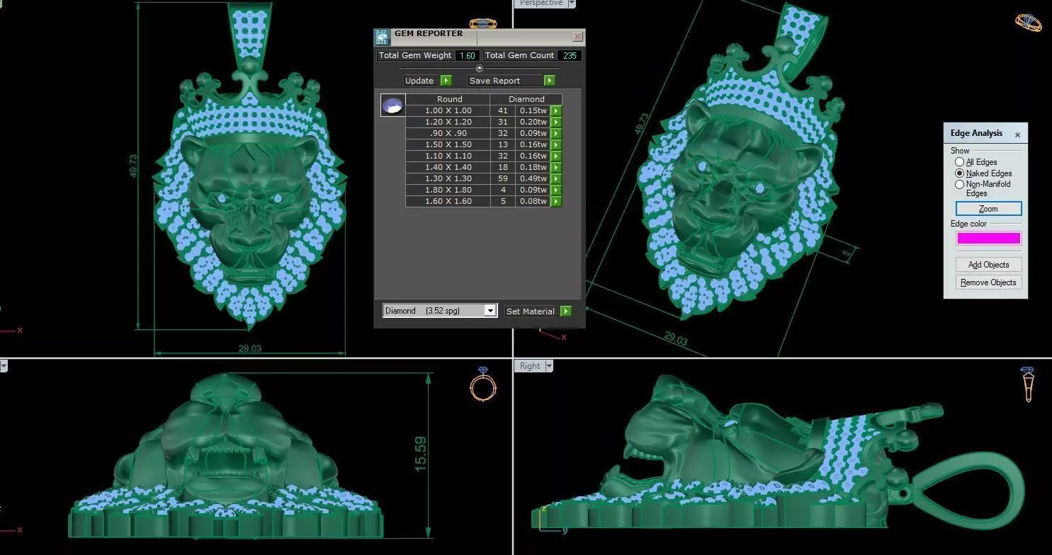 pedants lion king  3D print model_0