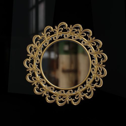 Carved mirror 2 3D model