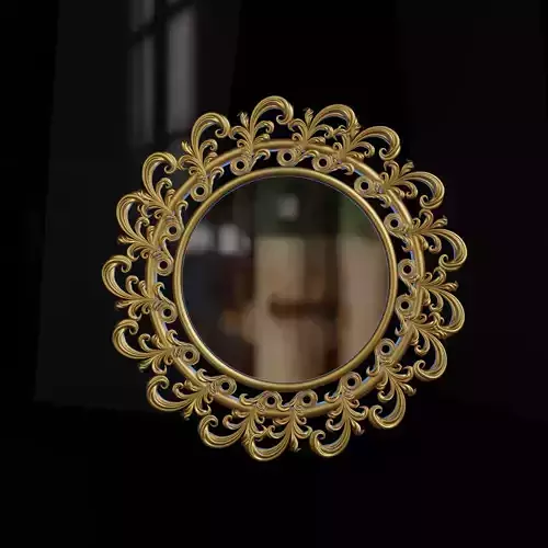 Carved mirror 2 3D model