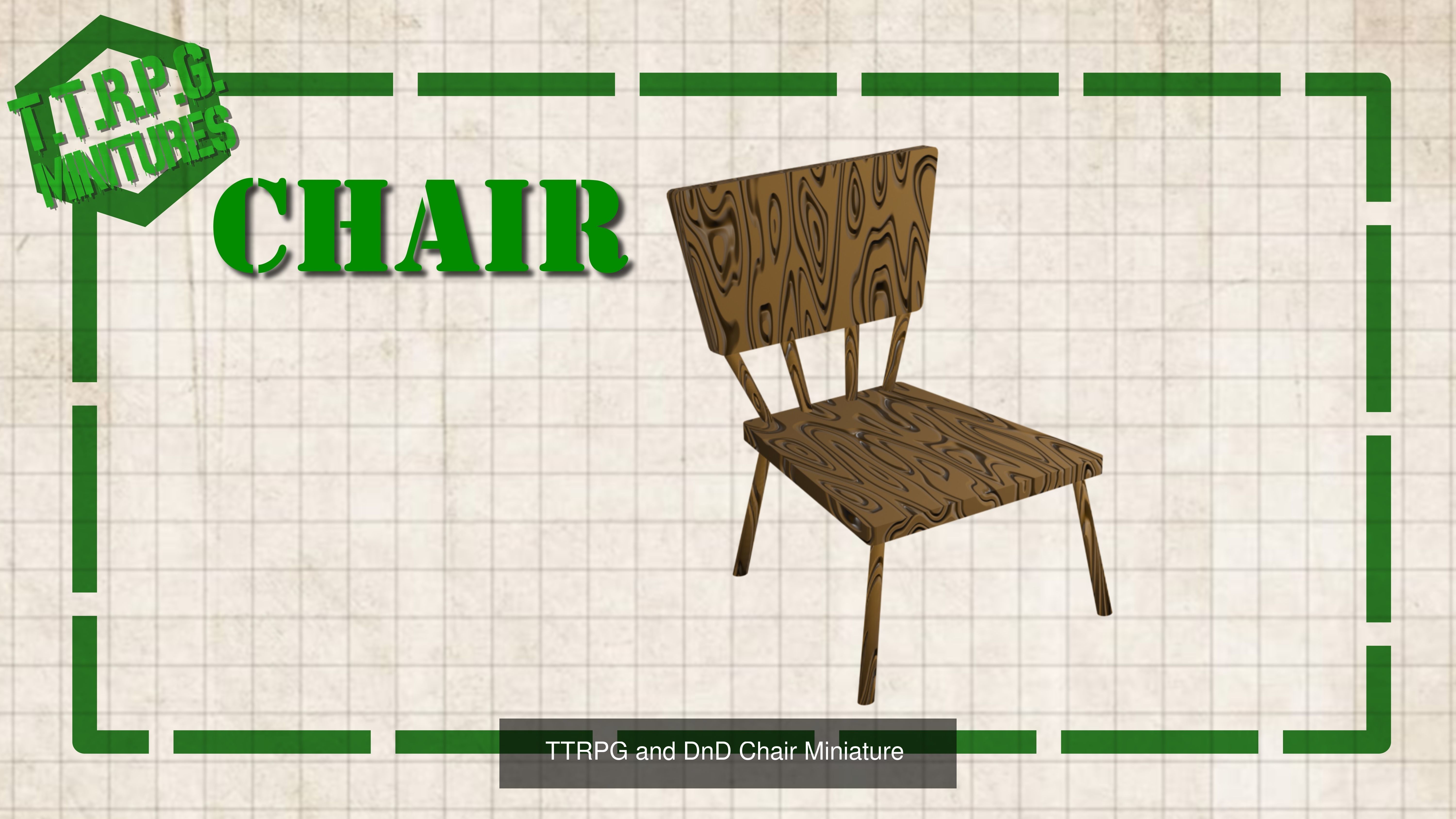 TTRPG and DnD Chair Miniature Variant Set 3D Model Collection _2