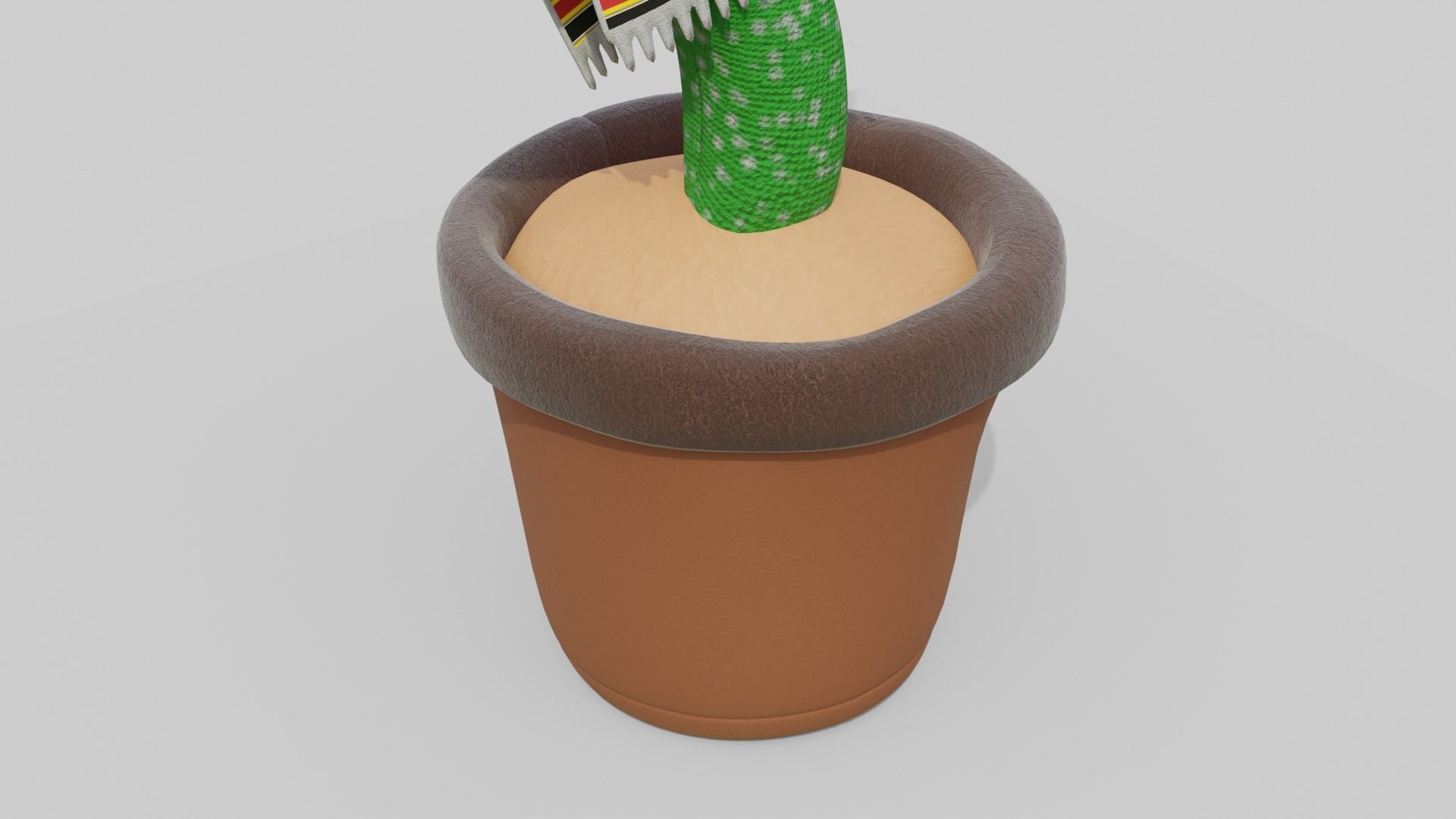 Mexican Dancing Cactus Toy - Rigged and Animated Low-poly 3D model_7