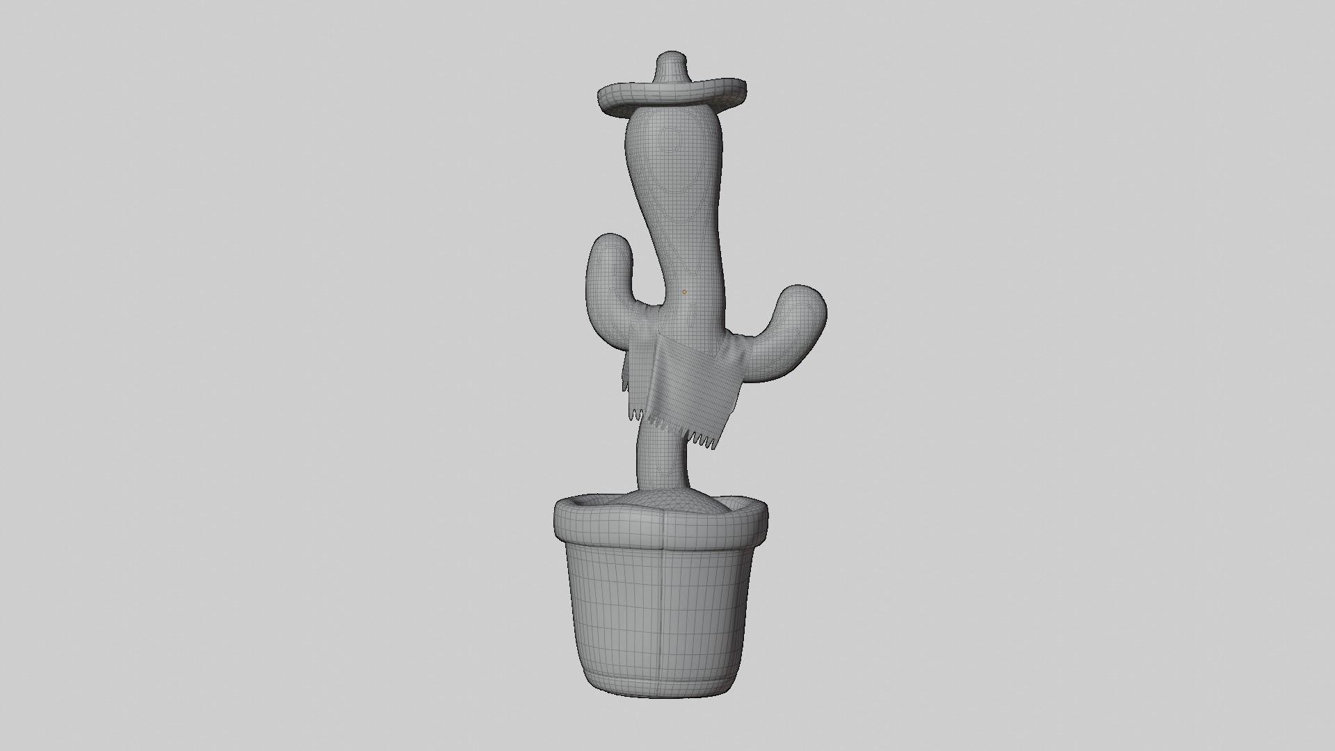 Mexican Dancing Cactus Toy - Rigged and Animated Low-poly 3D model_14