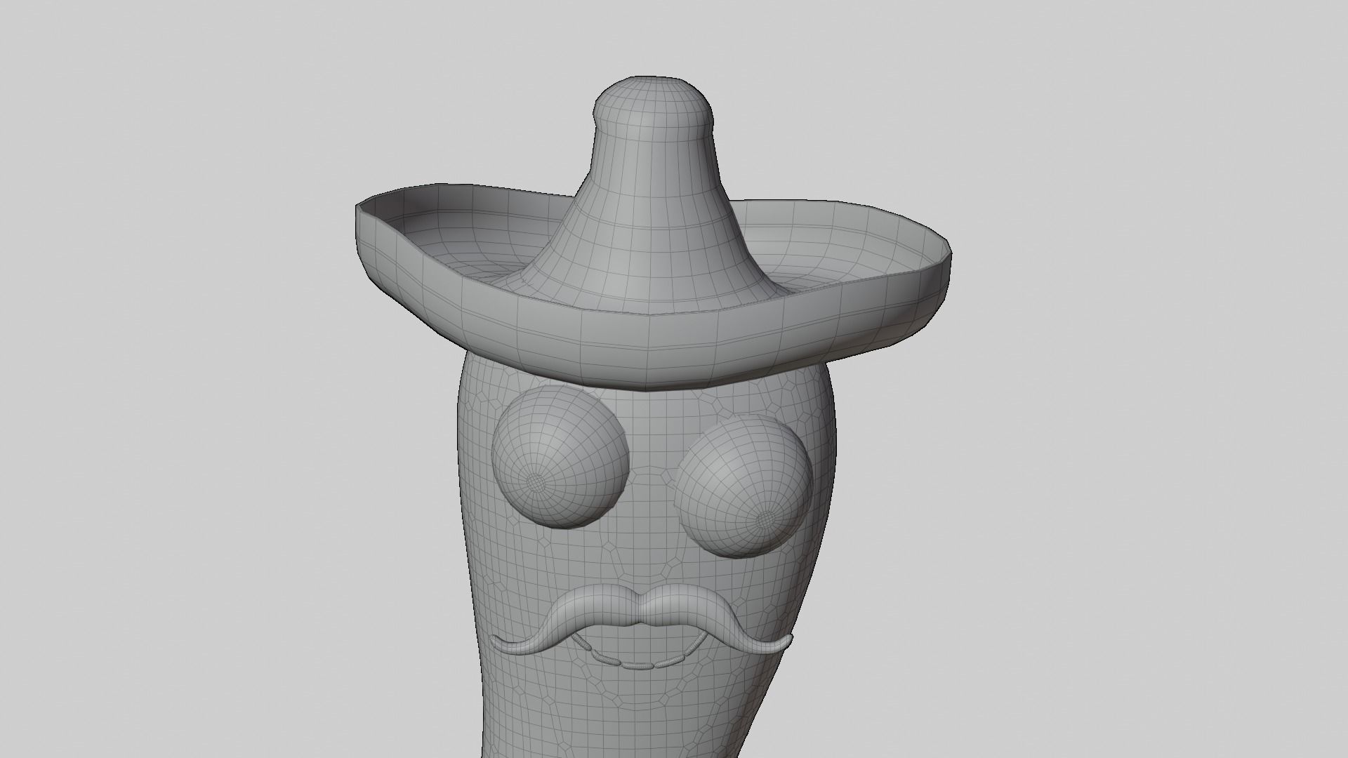 Mexican Dancing Cactus Toy - Rigged and Animated Low-poly 3D model_17