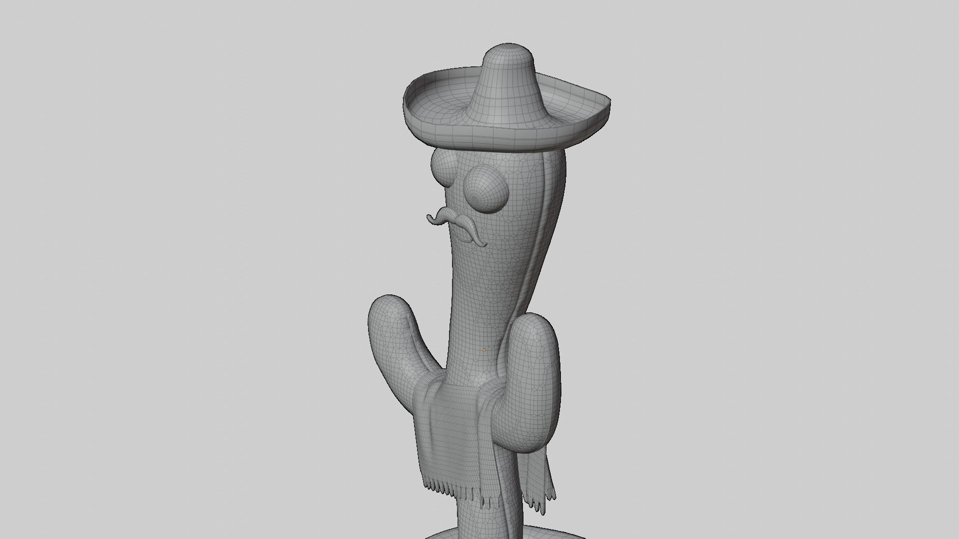 Mexican Dancing Cactus Toy - Rigged and Animated Low-poly 3D model_16