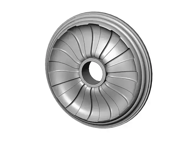 Stepped 450mm ceiling medalion rosette relief 3D print model