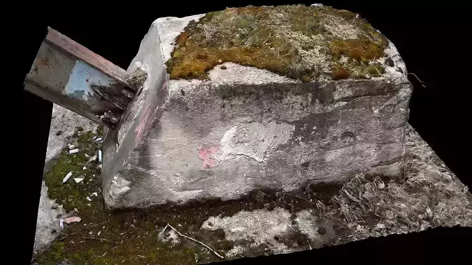 concrete moss block factory photogrammetry