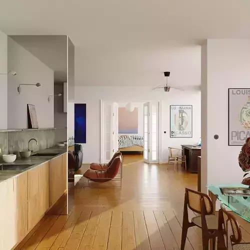 Warsaw Apartment Blender Interior 3D model