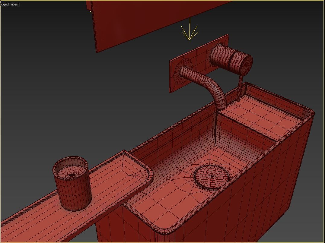 FALPER- BAULETTO washbaisn 3D model_7