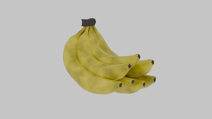 banana Low-poly 3D model