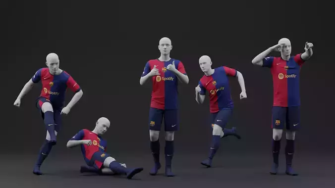 FC Barcelona 2024 2025 Home Jersey 3D model