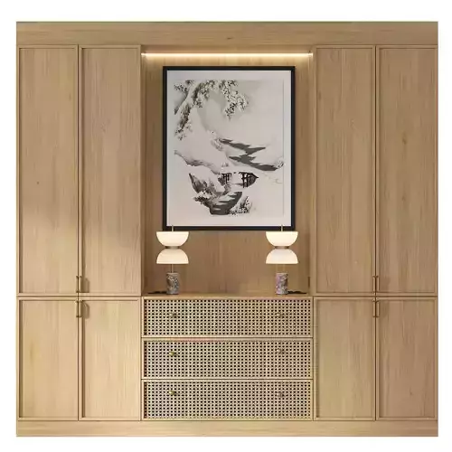 Rattan cabinet 2