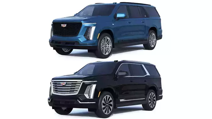 Cadillac Escalade luxury and  Escalade ESV sport 3D model