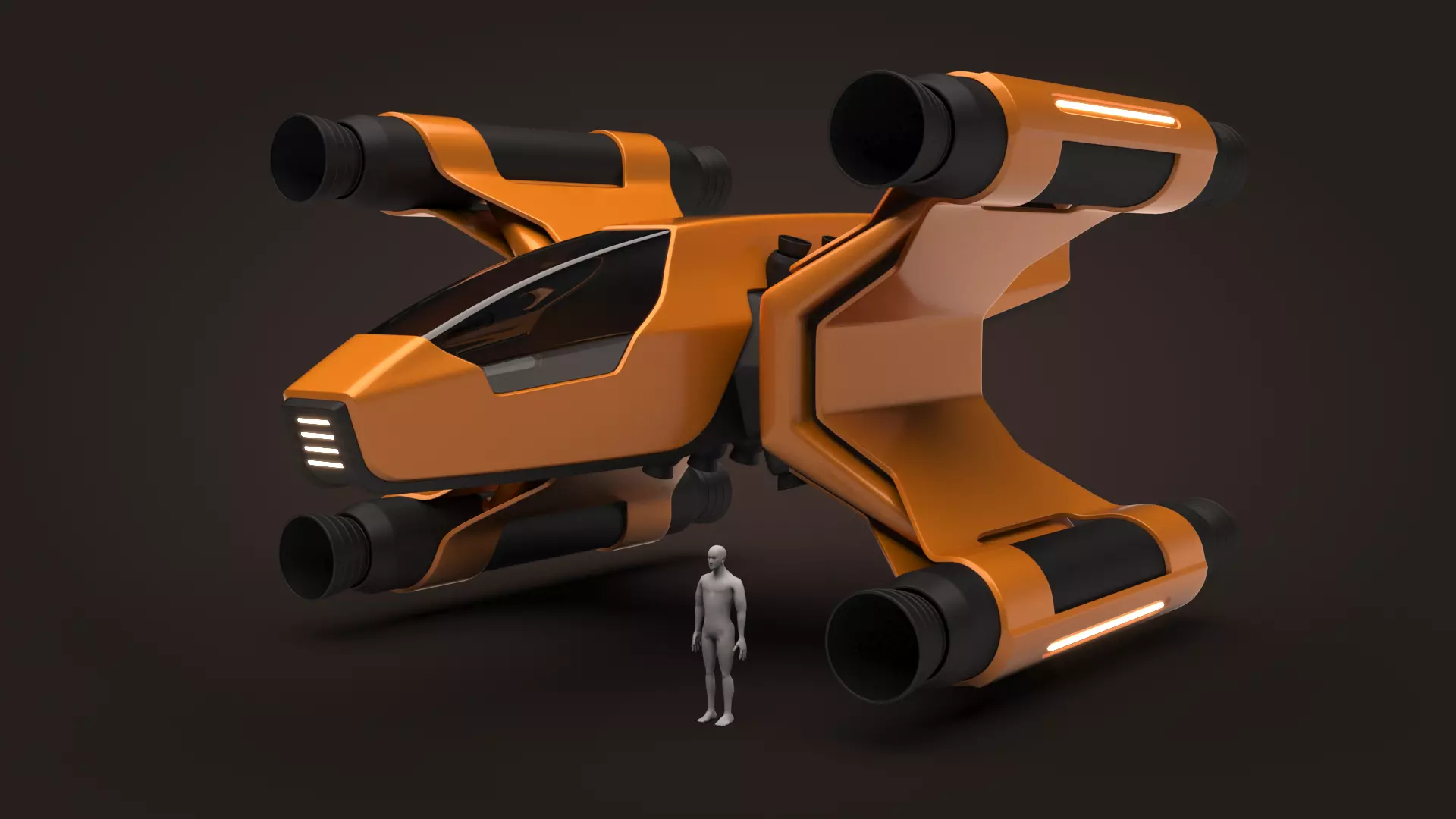 Spaceship Rigel 3D model_0