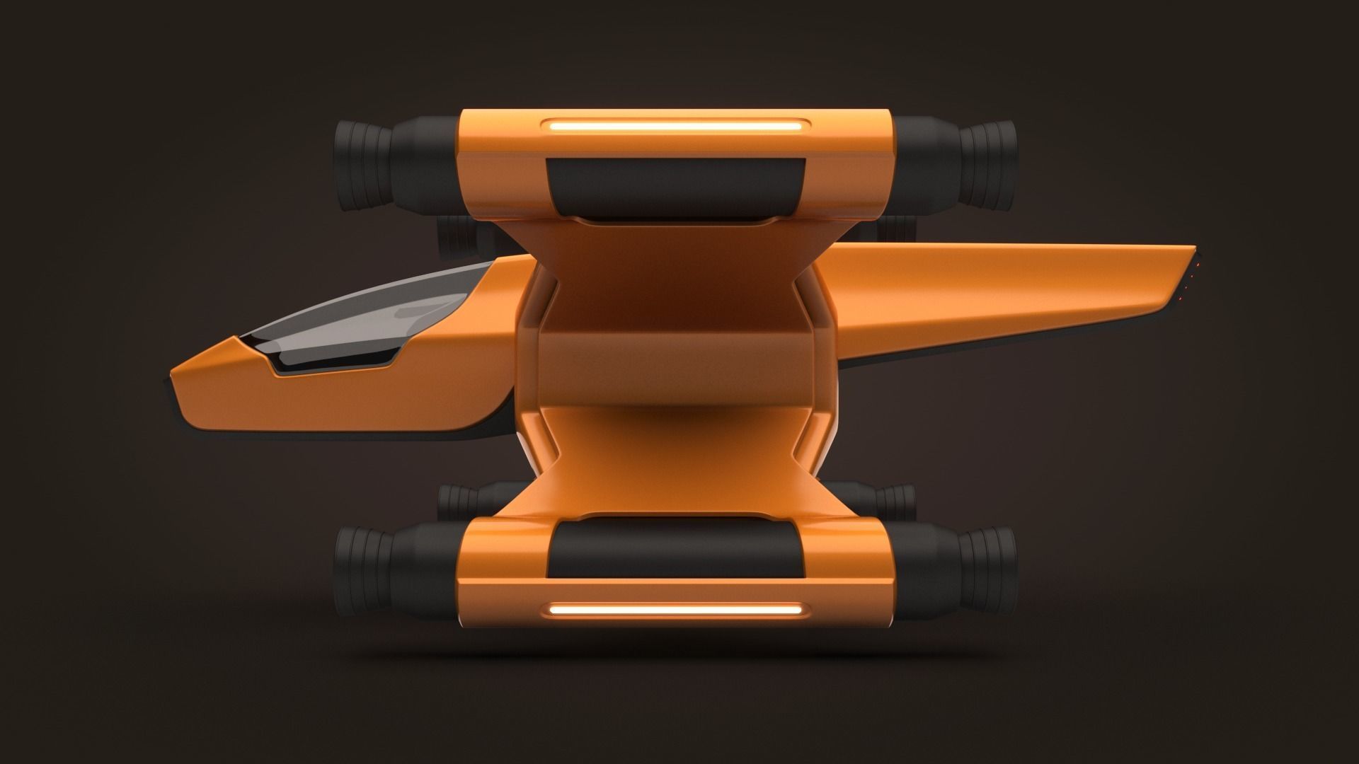 Spaceship Rigel 3D model_1