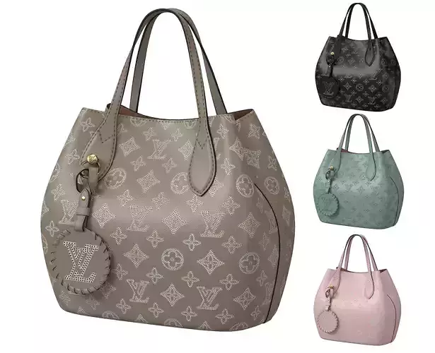 Louis Vuitton Blossom PM Bag flight mode Low-poly 3D model