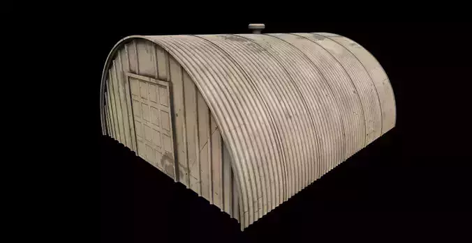 Military Cylindrical Hangar 01