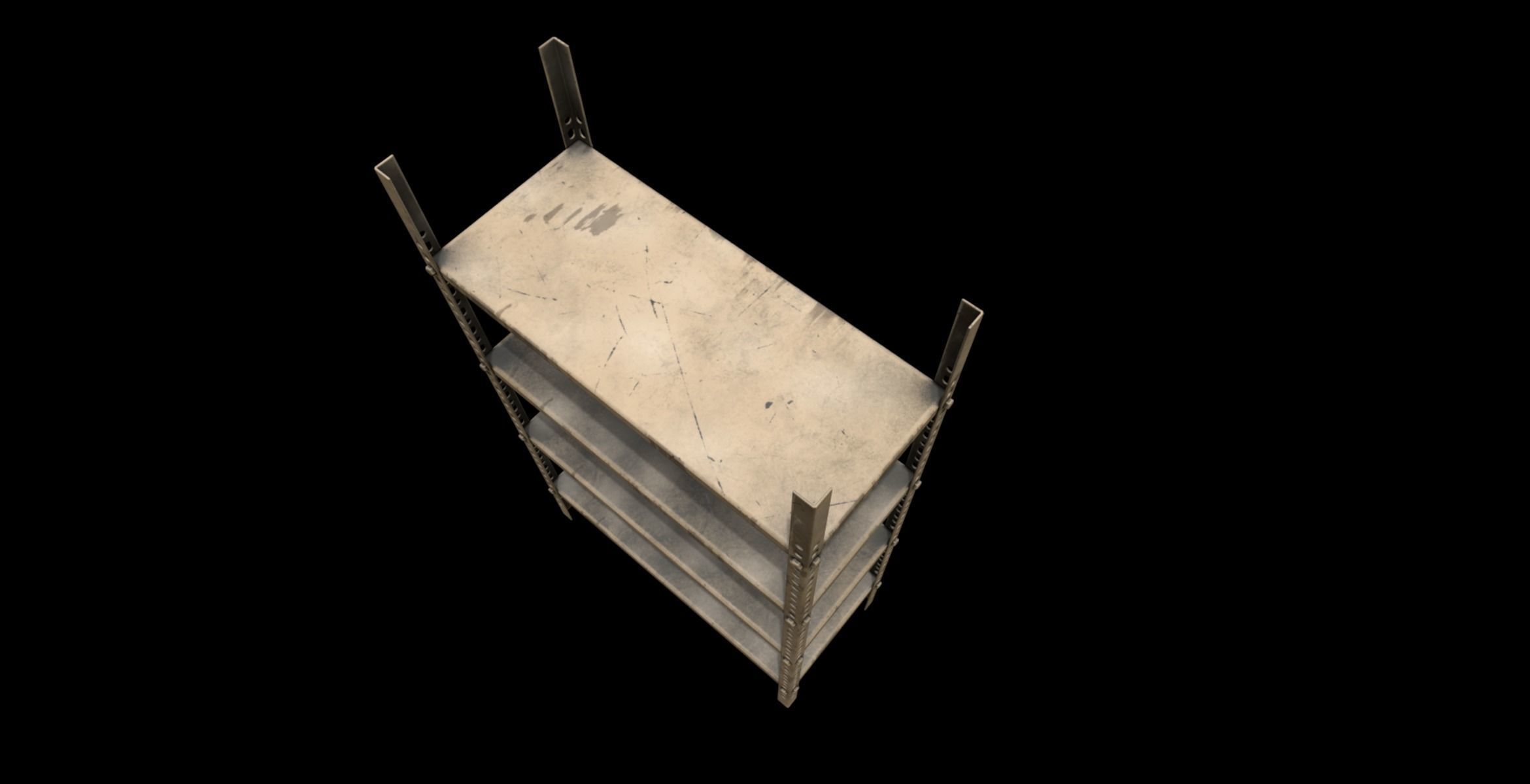 Metal Rack 01 3D model_2