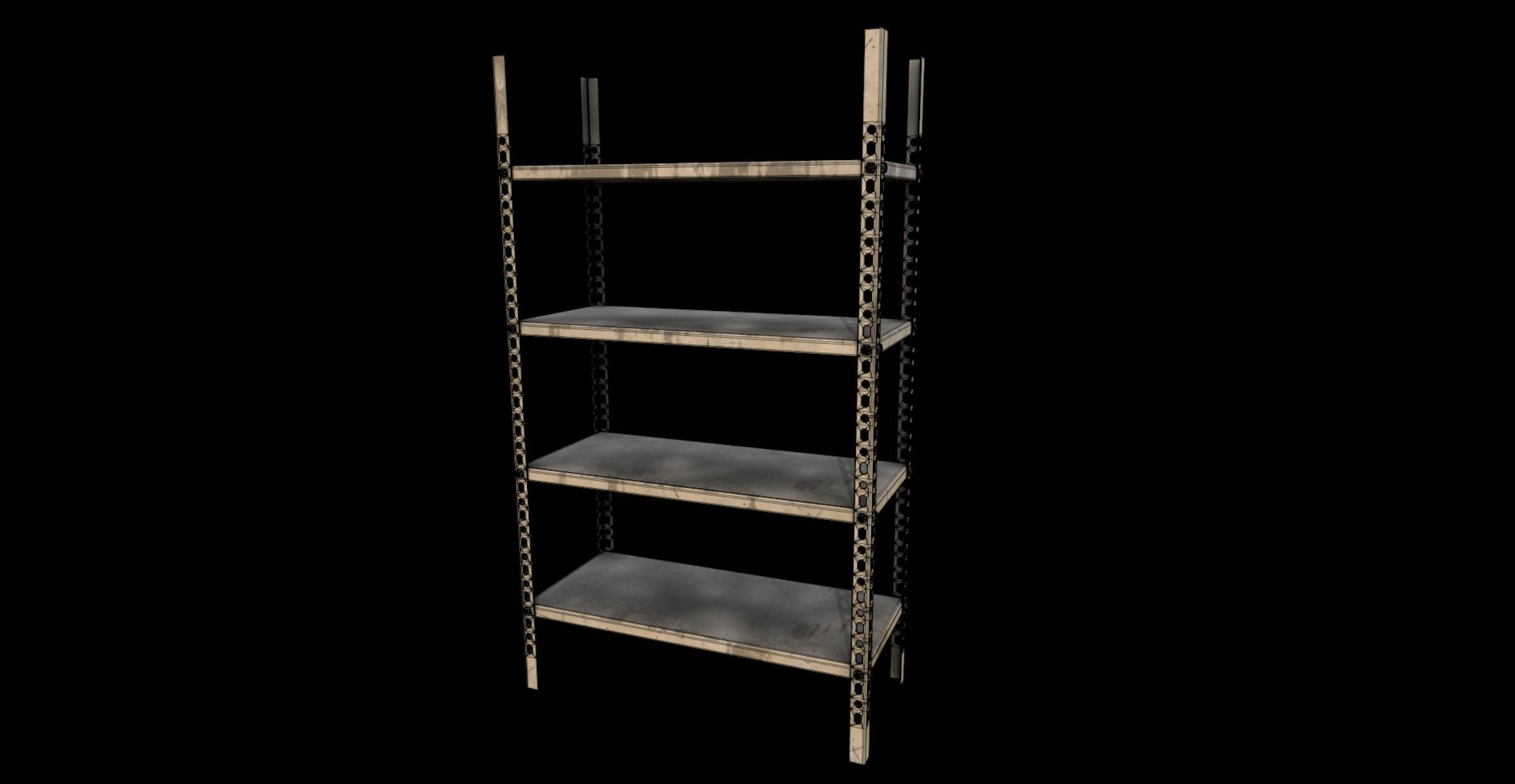 Metal Rack 01 3D model_5