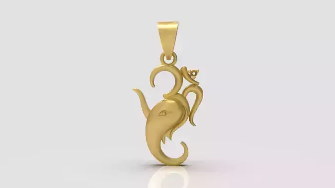Om Ganesh Pendant-002