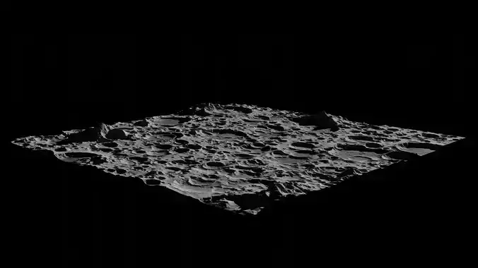 Moon Surface 3D model