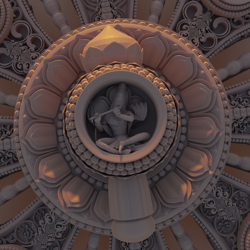 konark wheel ready to print 3D print model_4