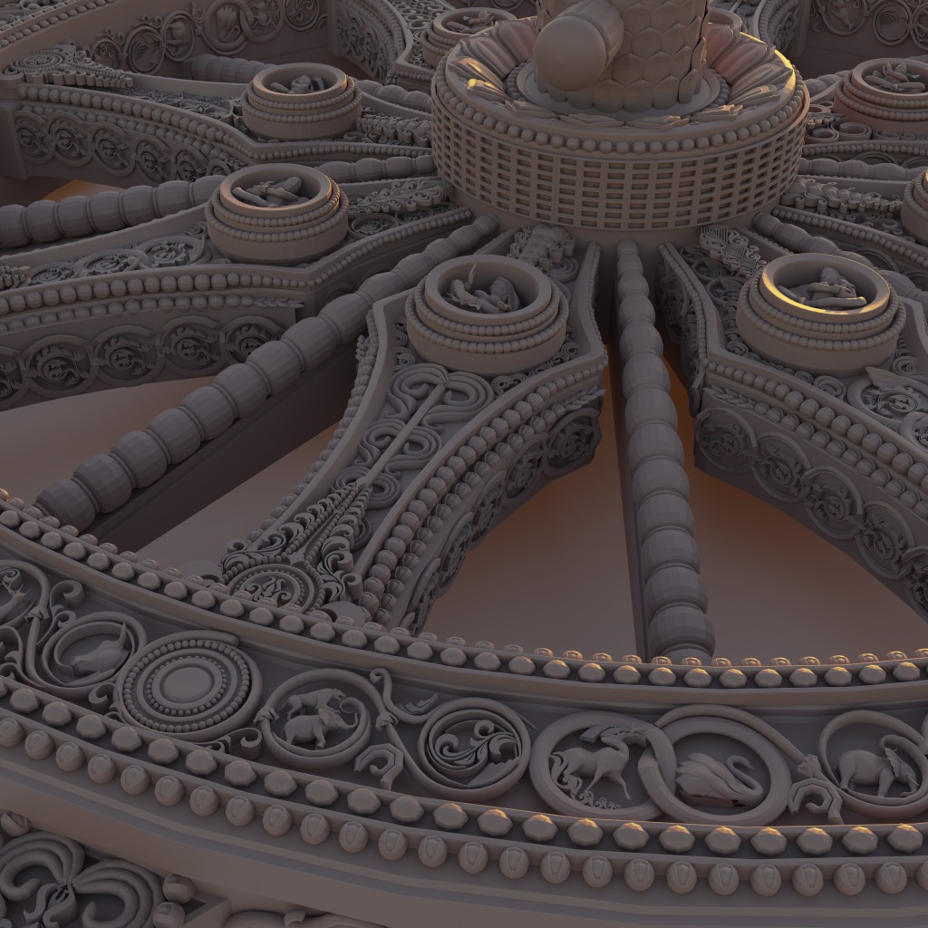 konark wheel ready to print 3D print model_2