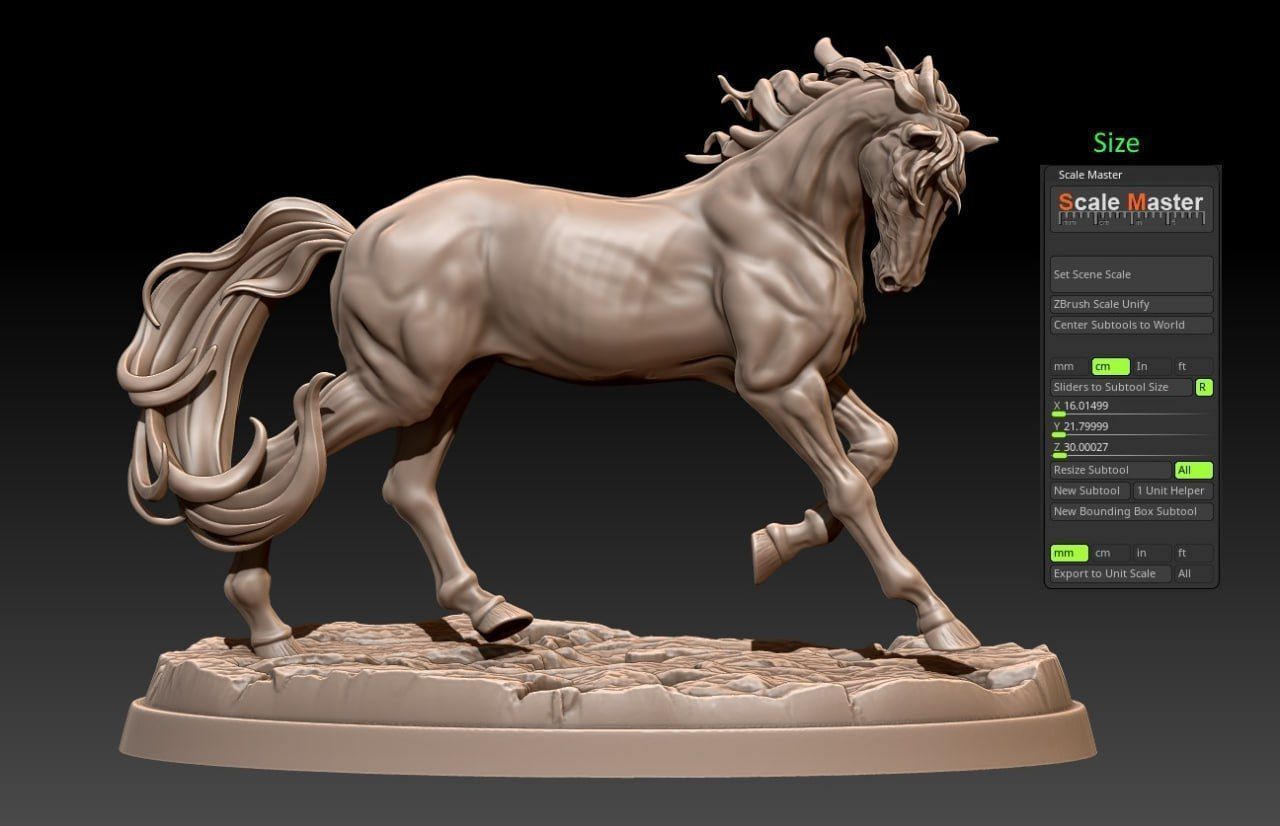 3D Horse Model - Mustang Statue M17 3D print model_5
