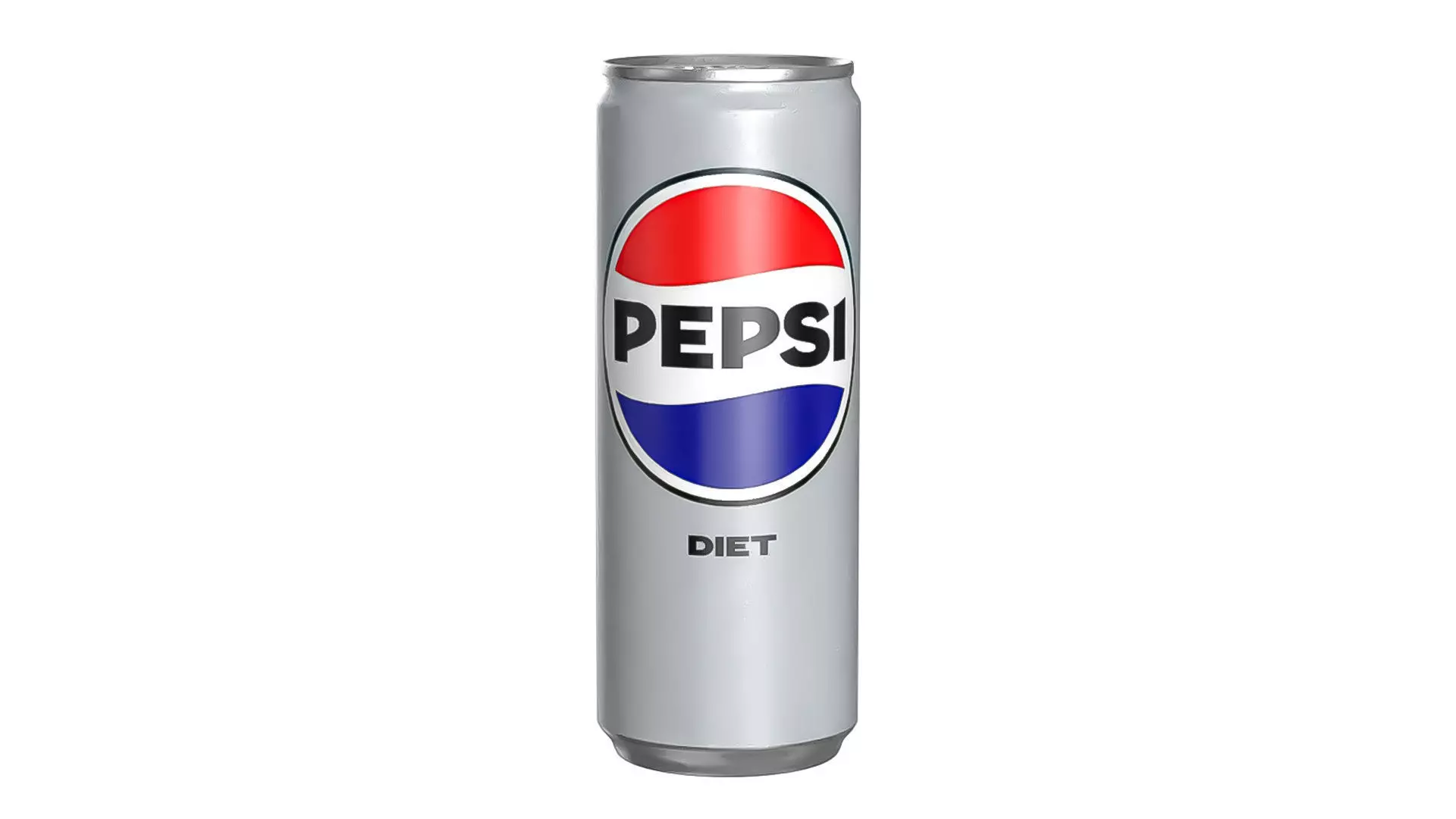 Pepsi Diet Drink Can Slim 250ml 02 Low-poly 3D model