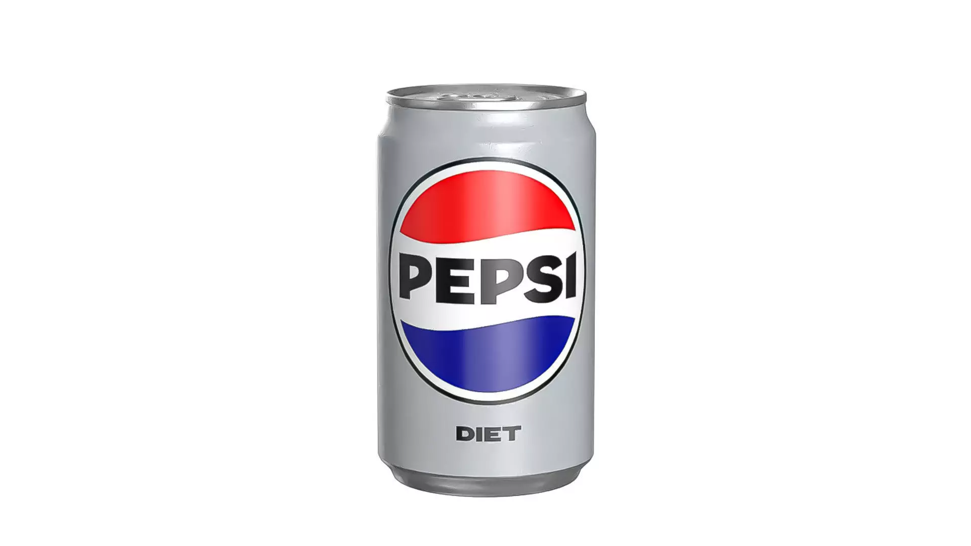 Pepsi Diet Drink Can Sleek 200ml 03 Low-poly 3D model_0