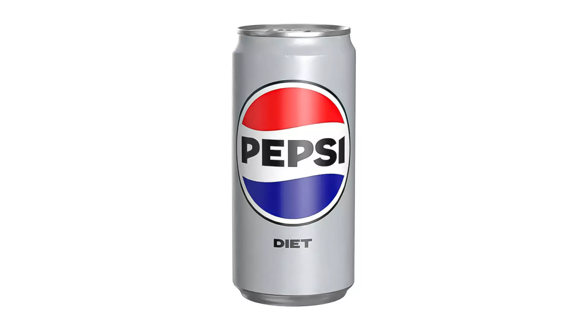Pepsi Diet Drink Can Sleek 250ml 04 Low-poly 3D model_0