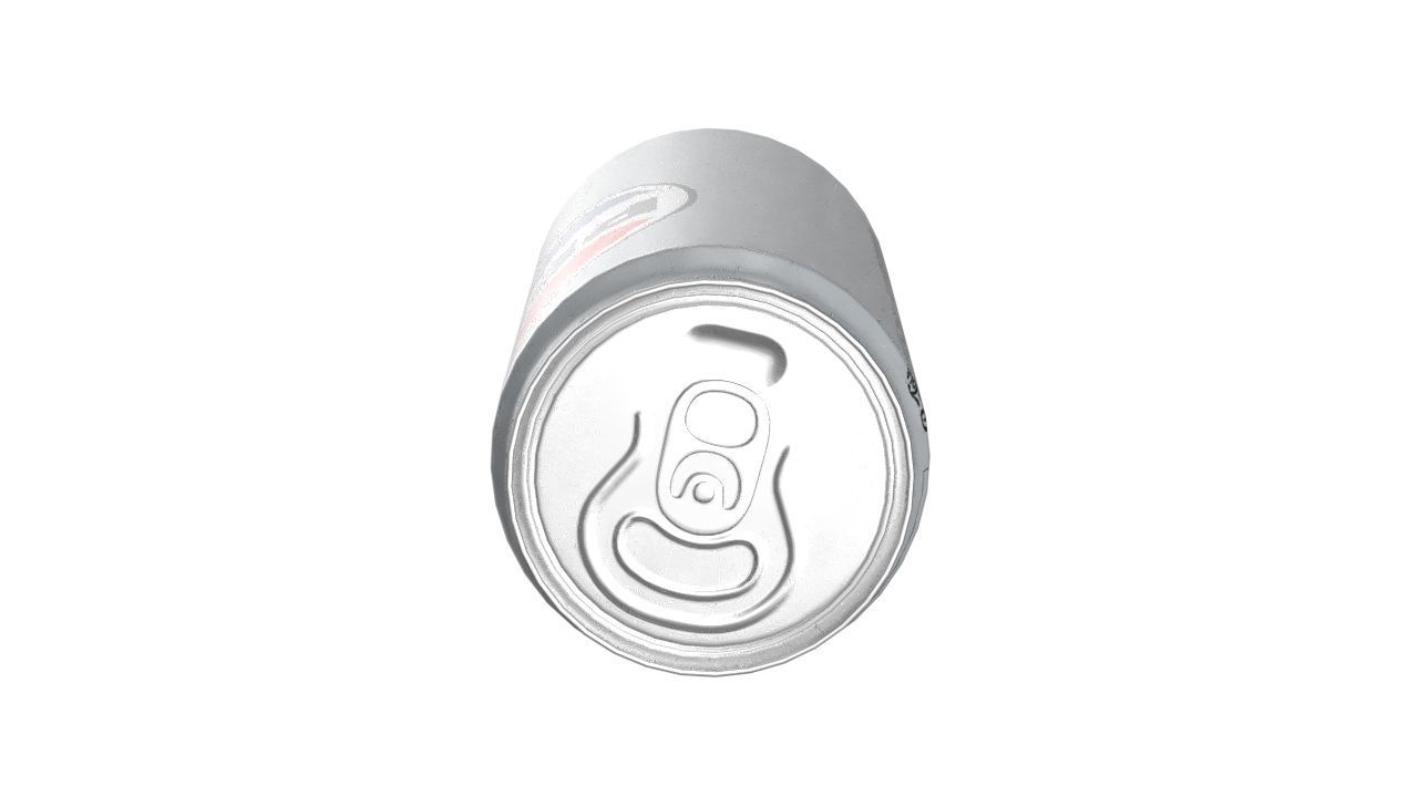 Pepsi Diet Drink Can Sleek 270ml 05 Low-poly 3D model_14