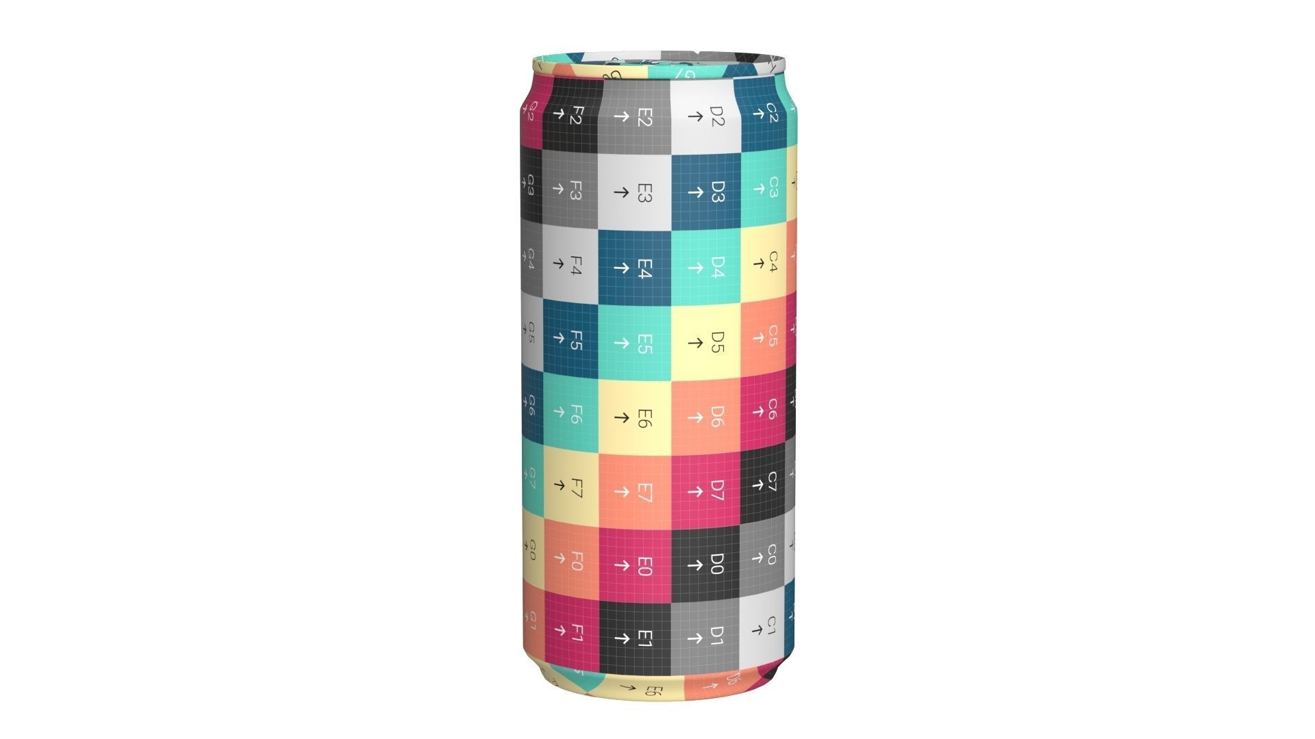 Pepsi Diet Drink Can Sleek 270ml 05 Low-poly 3D model_16