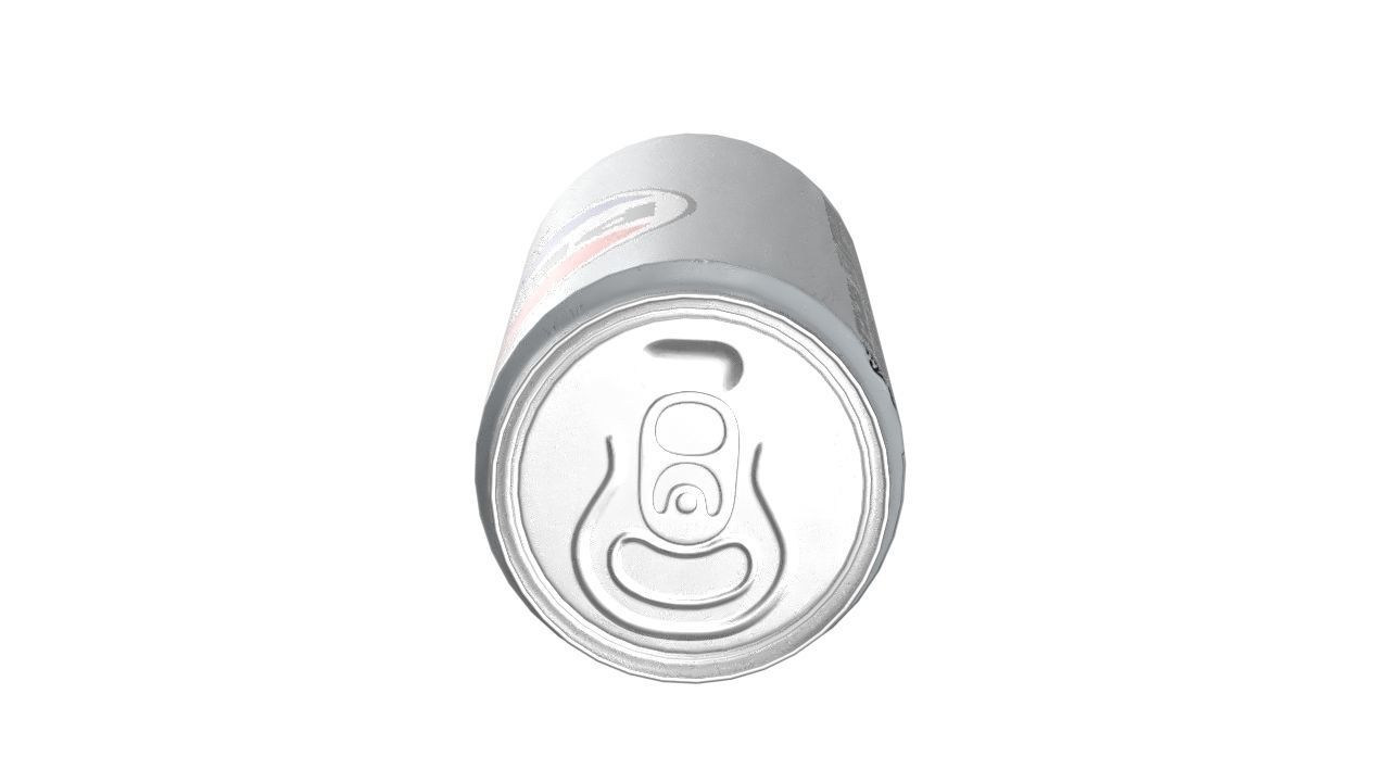 Pepsi Diet Drink Can Sleek 310ml 06 Low-poly 3D model_14