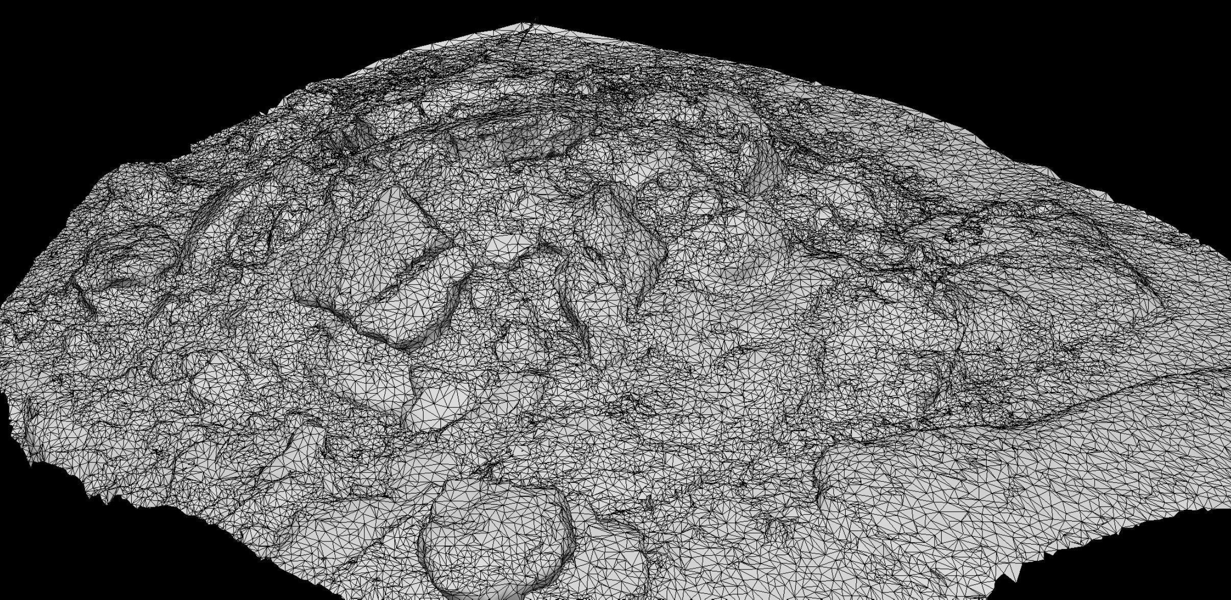 asphalt debris pile ground photogrammetry Low-poly 3D model_4