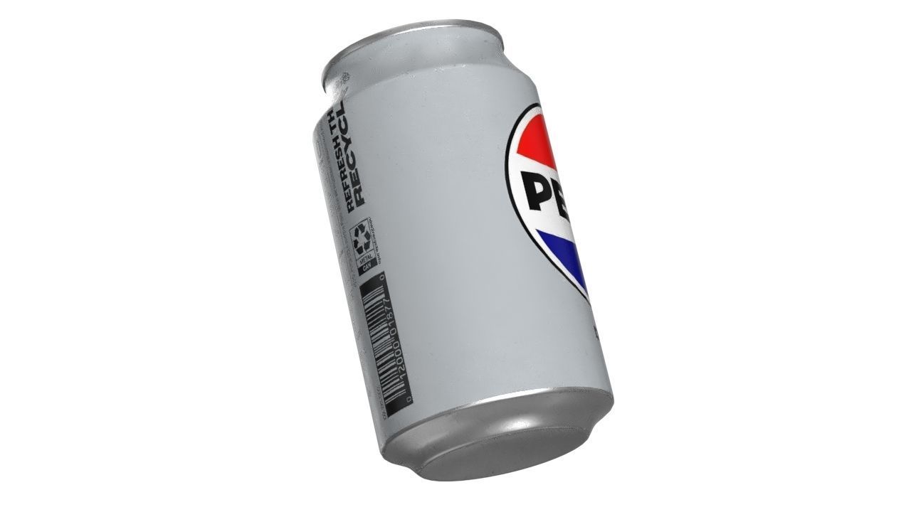 Pepsi Diet Drink Can 330ml 10 Low-poly 3D model_12