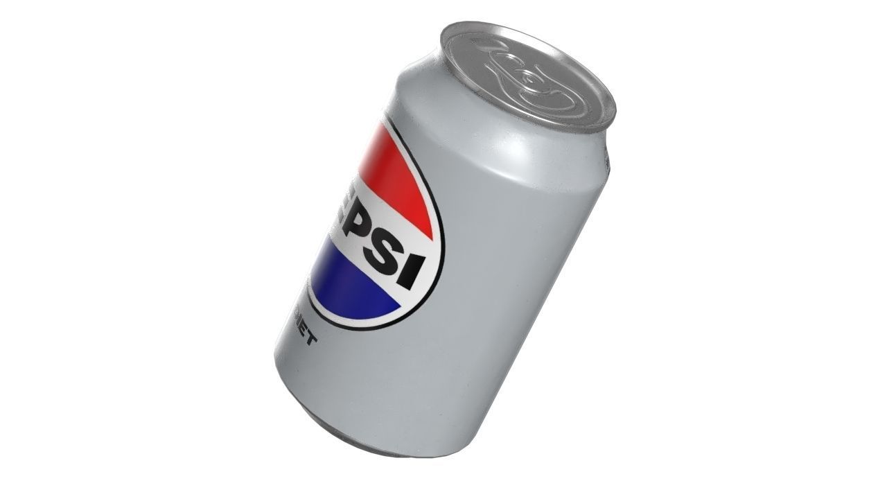 Pepsi Diet Drink Can 330ml 10 Low-poly 3D model_8