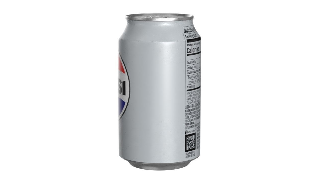 Pepsi Diet Drink Can 330ml 10 Low-poly 3D model_5