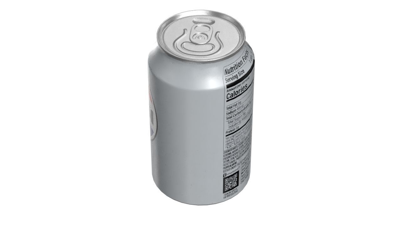 Pepsi Diet Drink Can 330ml 10 Low-poly 3D model_7