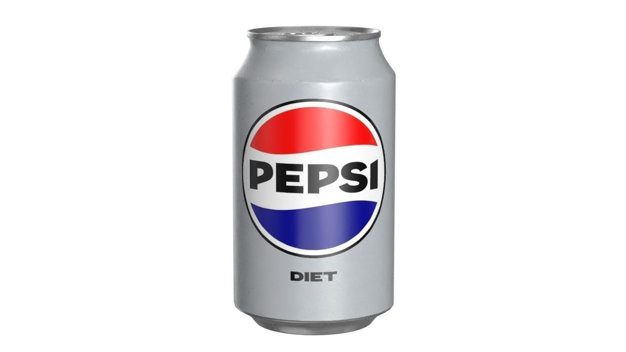 Pepsi Diet Drink Can 330ml 10 Low-poly 3D model_9