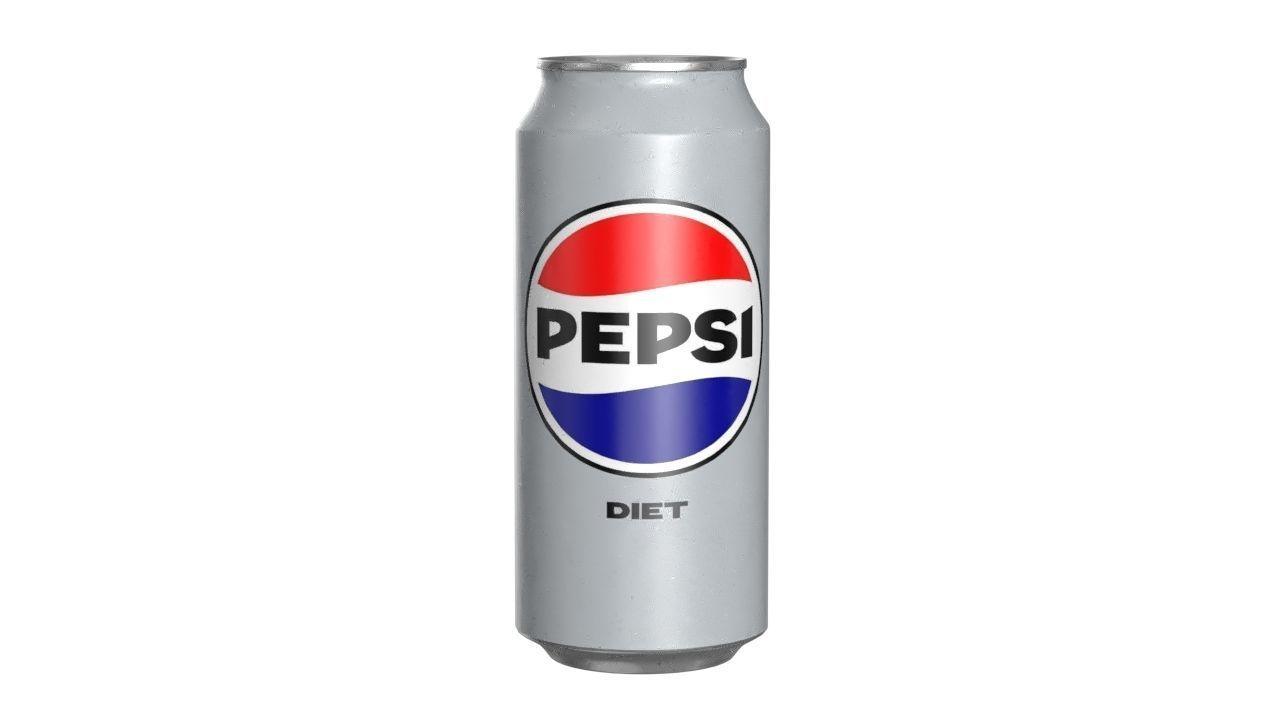 Pepsi Diet Drink Can 473ml 13 Low-poly 3D model_9
