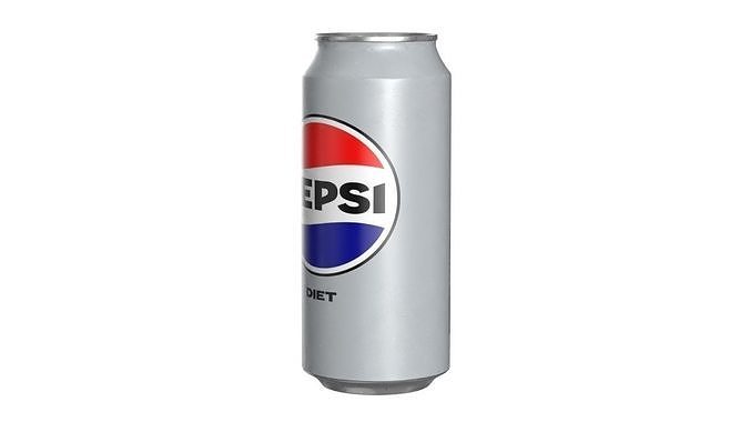 Pepsi Diet Drink Can 473ml 13 Low-poly 3D model 7